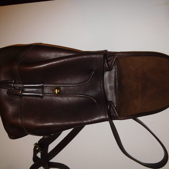 COACH Vintage 9960 Dark Brown Leather Dayback/Backpack—A8I-9960 - Picture 3 of 10